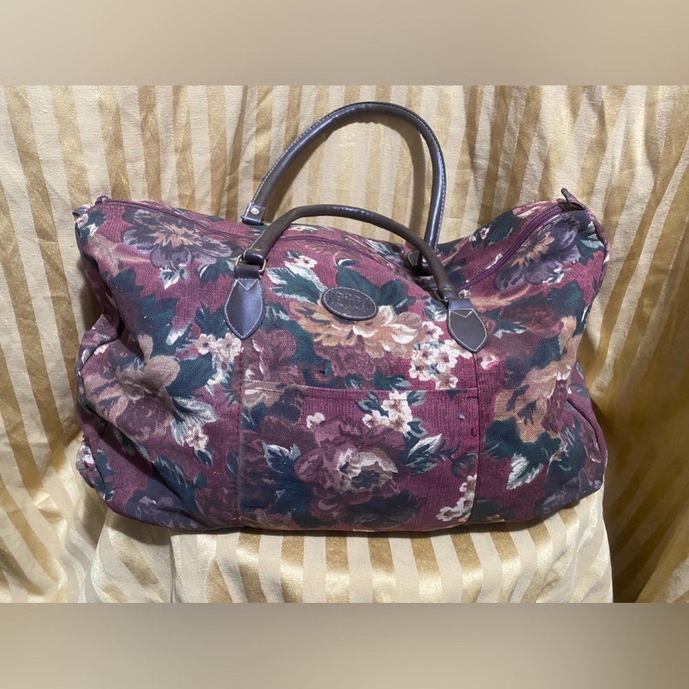 VINTAGE FLORAL GITANO OVERNIGHT BAG